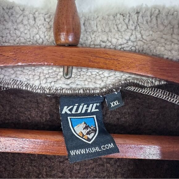 Kuhl Alpaca Fleece Europa 1/4 Zip Sweater Size XXL in Brown - Picture 6 of 11